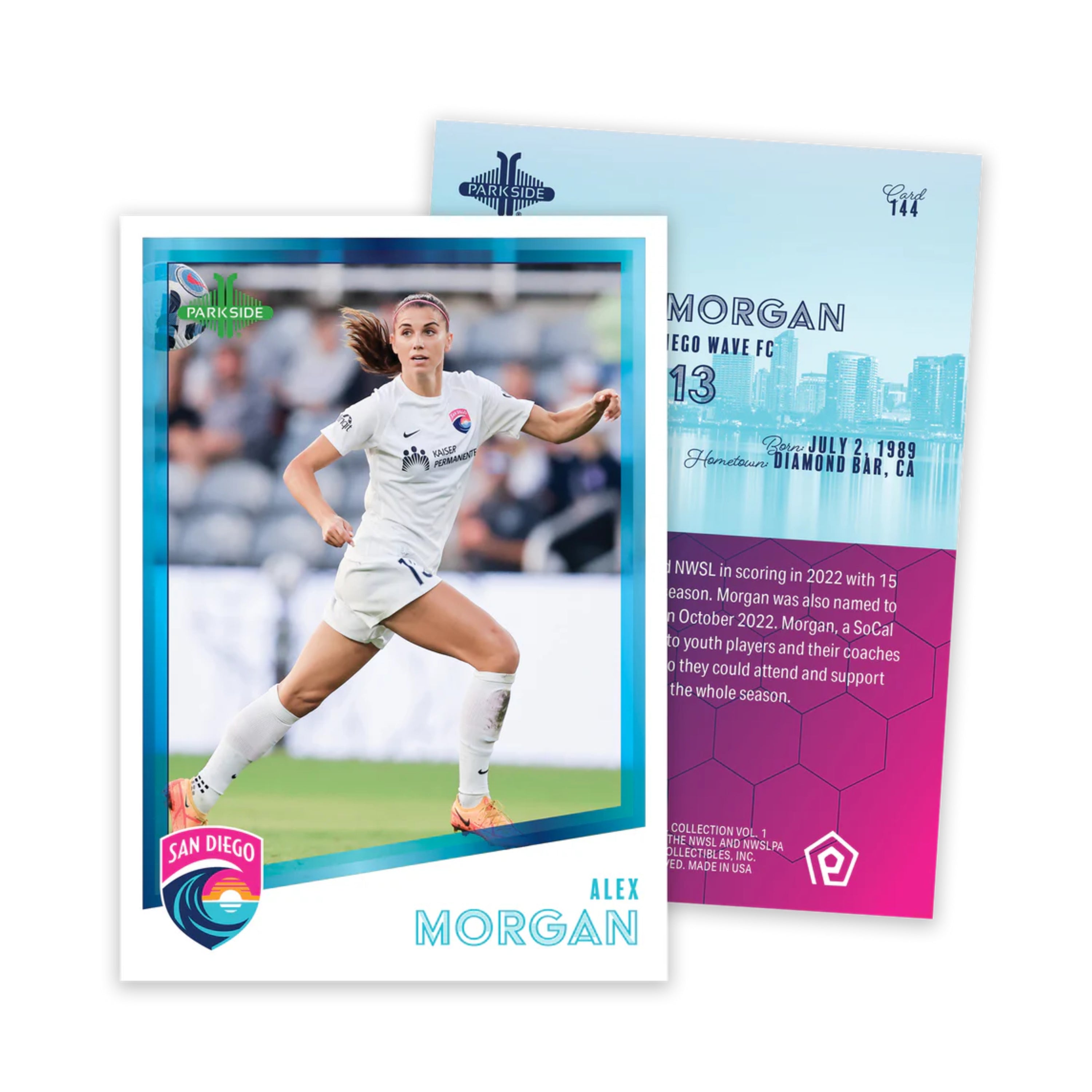 2023 Parkside NWSL Collection Volume 1 Soccer 25ct. HANGER BOX