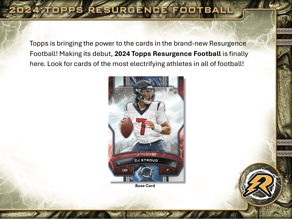 2024 Topps Resurgence Football 32ct. Blaster Box