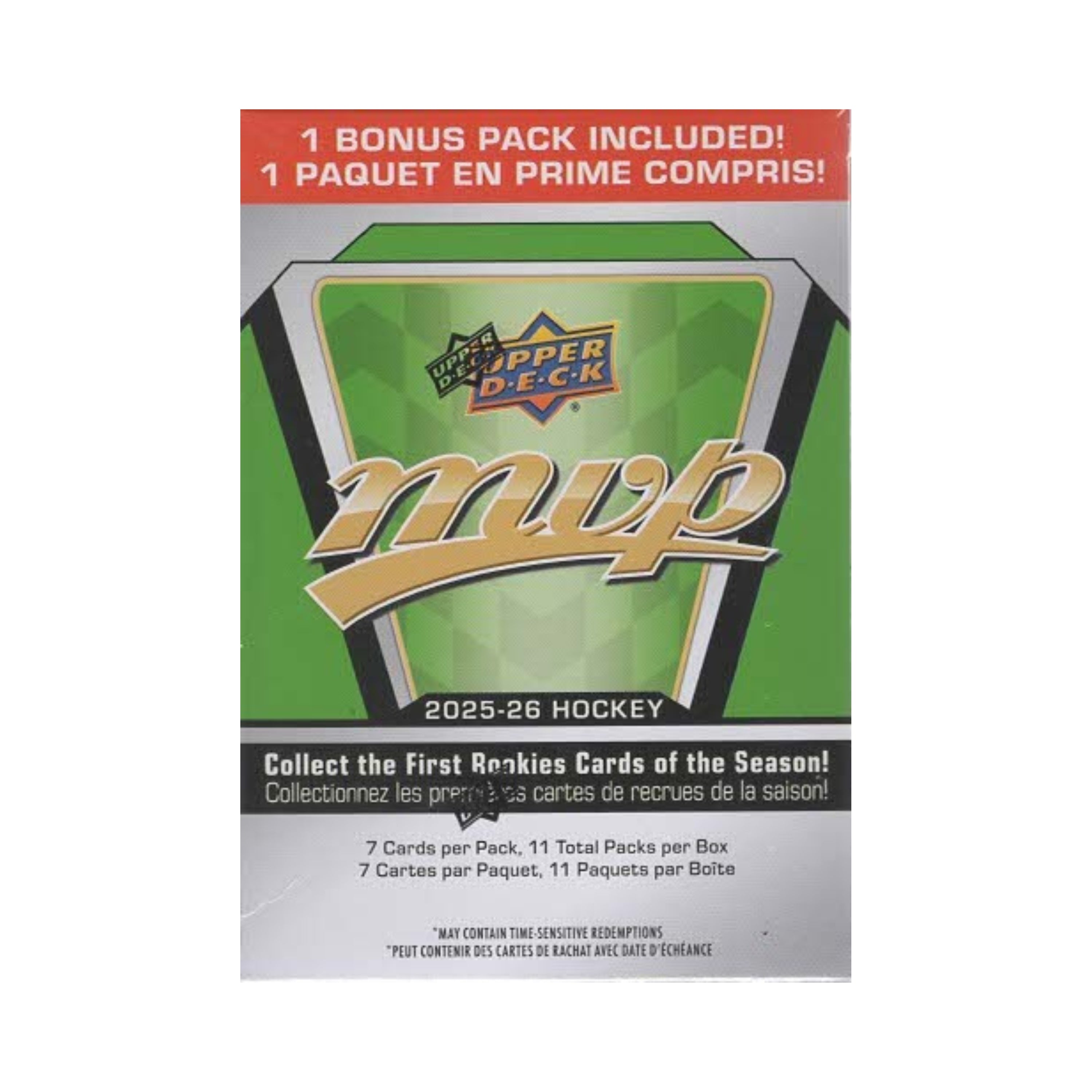 2025-26 Upper Deck MVP NHL Hockey 77ct. BLASTER BOX