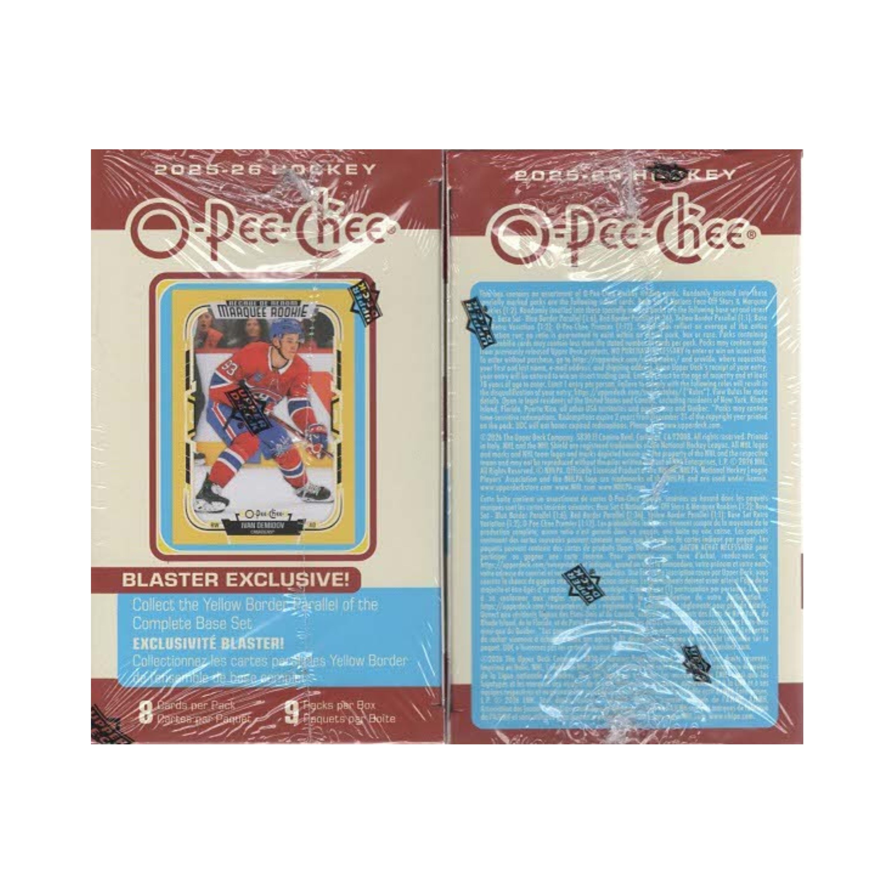 2025-26 Upper Deck O-Pee-Chee Hockey 72ct. Blaster Box