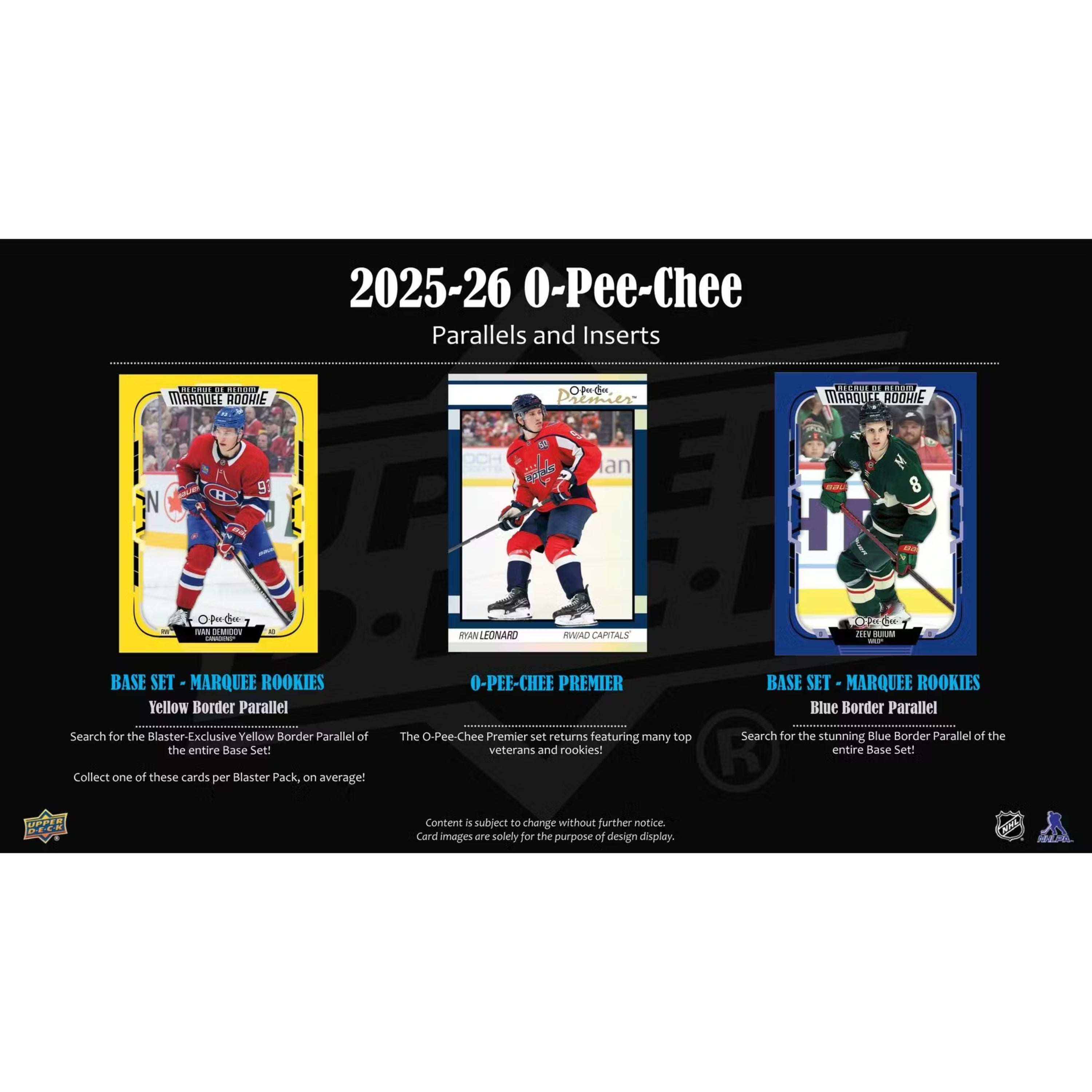 2025-26 Upper Deck O-Pee-Chee Hockey 72ct. Blaster Box