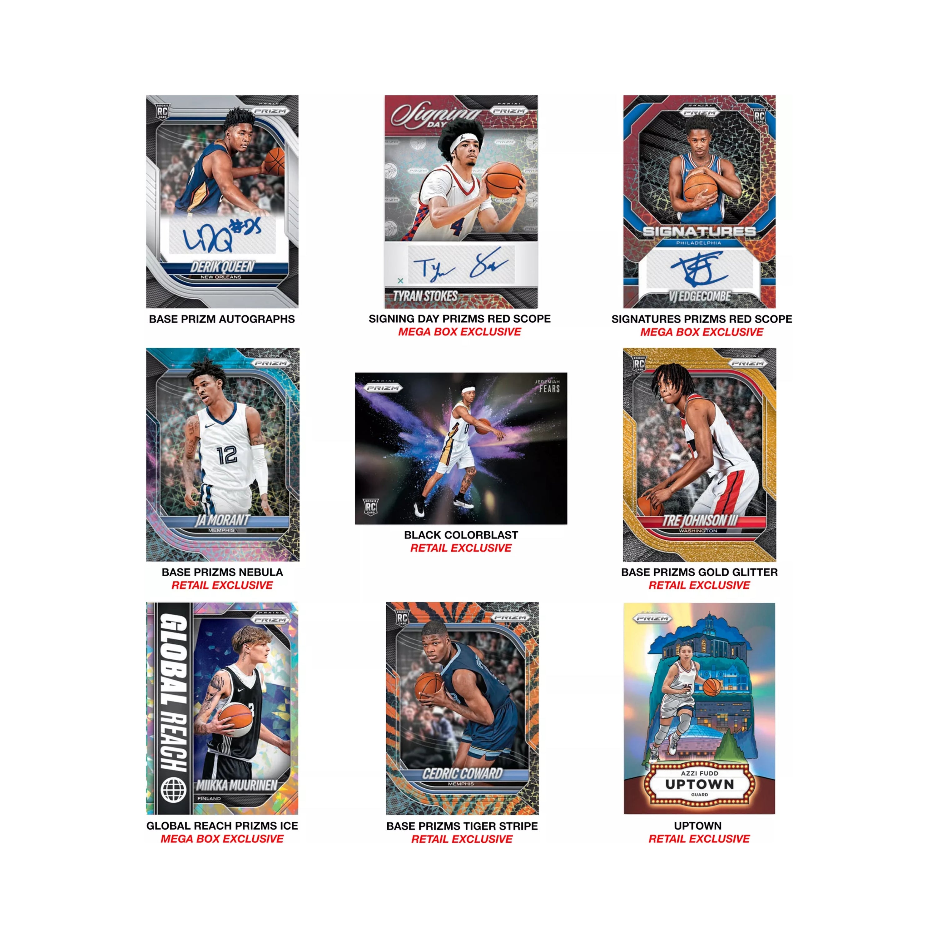 2025-26 Panini Prizm Basketball 60ct. Mega Box