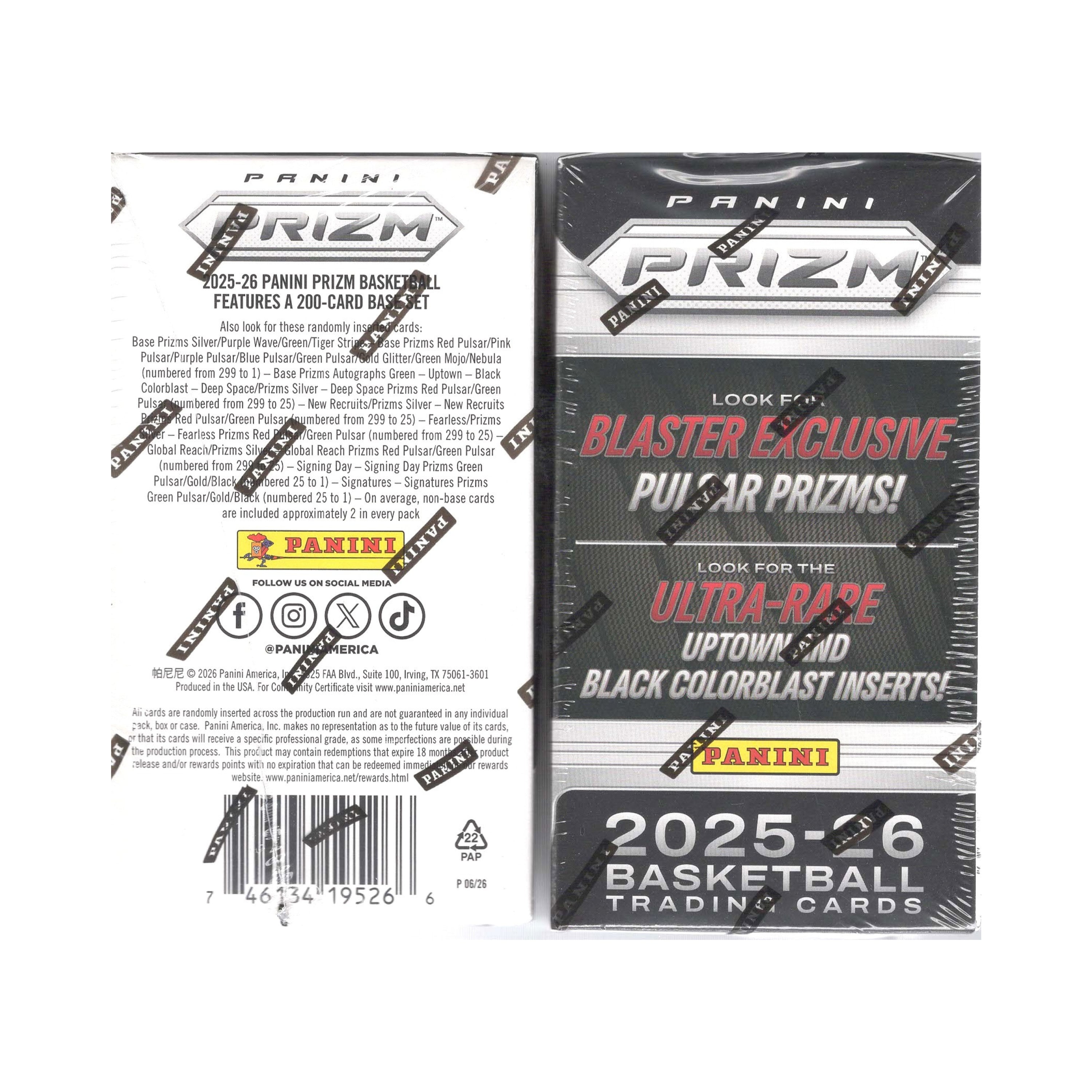 2025-26 Panini Prizm Basketball 30ct. Blaster Box