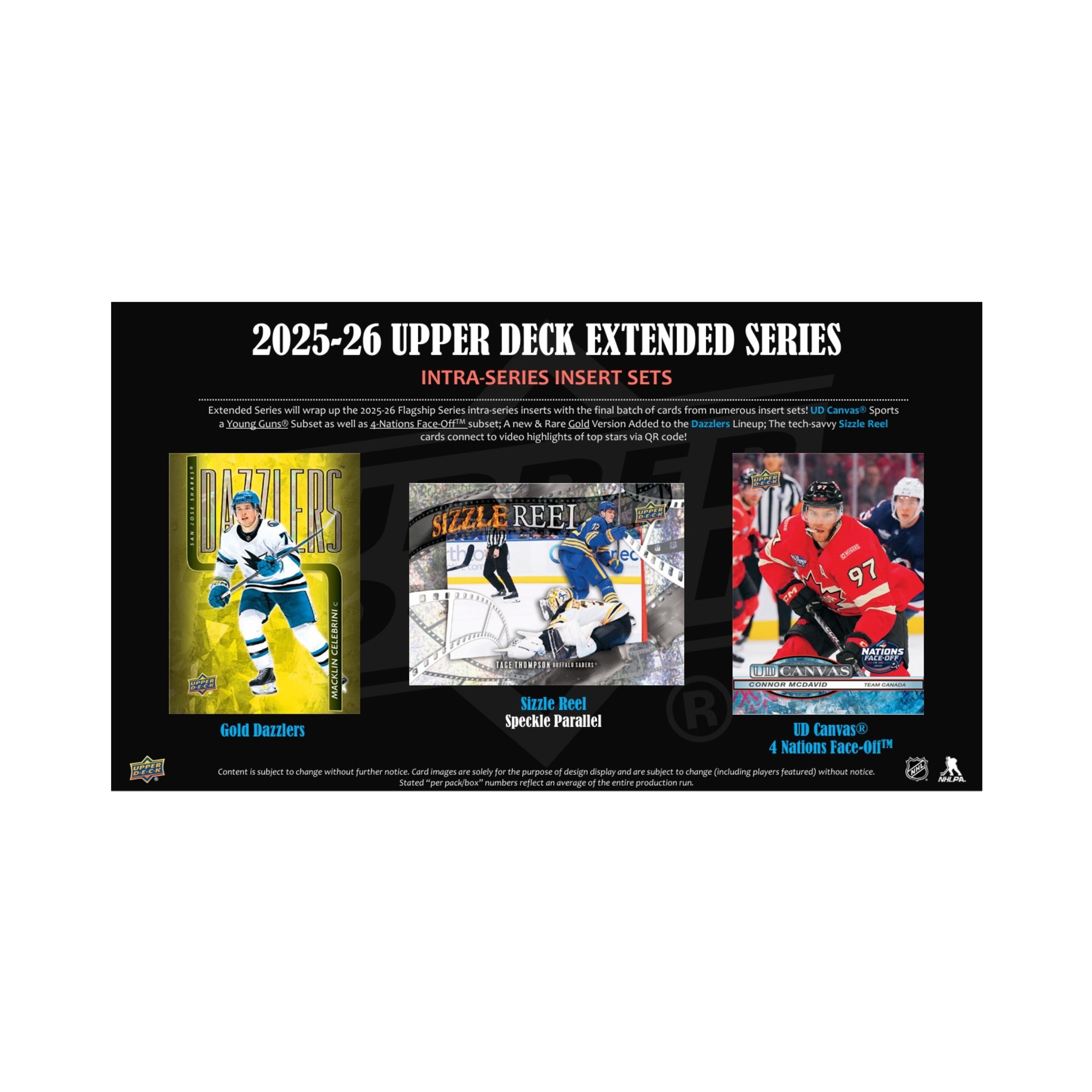 2025-26 Upper Deck Extended Series Hockey 336ct. Gravity Feed