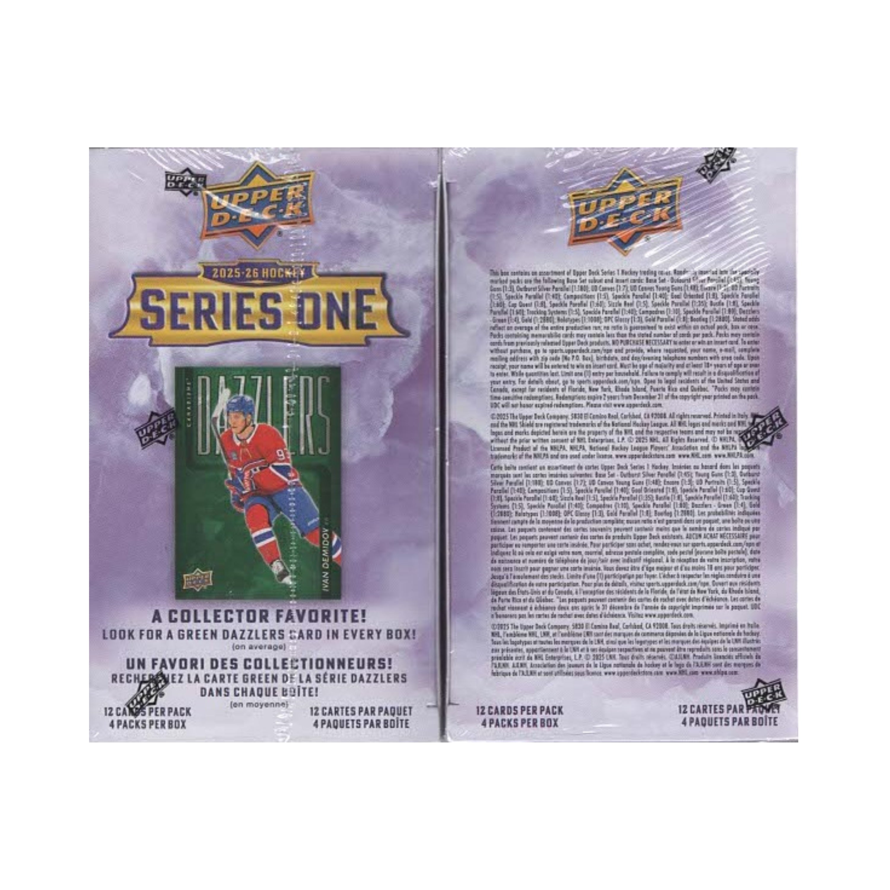 2025-26 Upper Deck Series 1 NHL Hockey 48Ct. Blaster Box