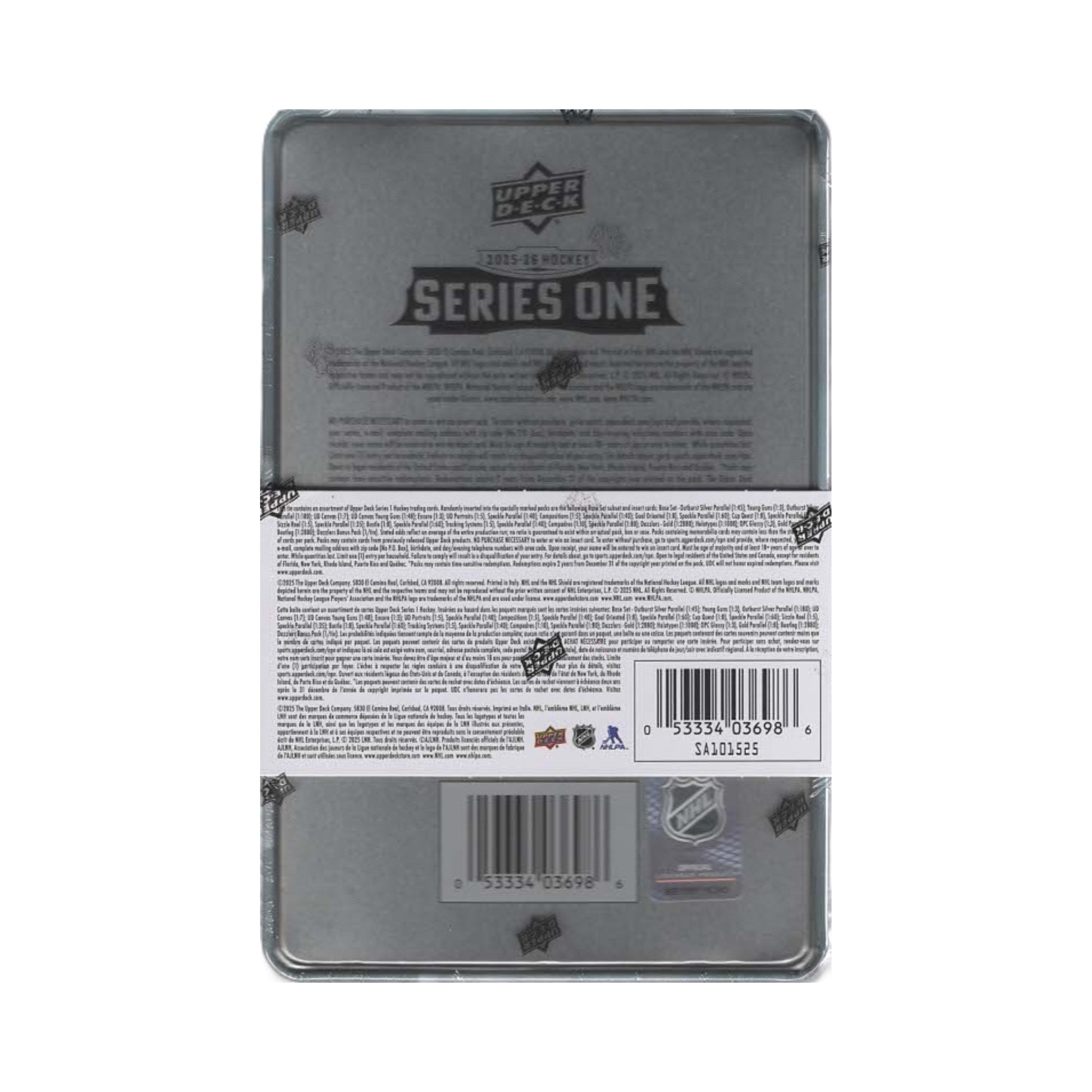 2025-26 Upper Deck Series 1 NHL Hockey 108Ct. Tin