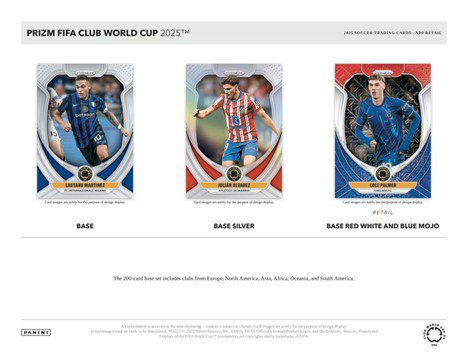 2025 Panini Prizm FIFA Club World Cup Soccer 24ct. Blaster Box