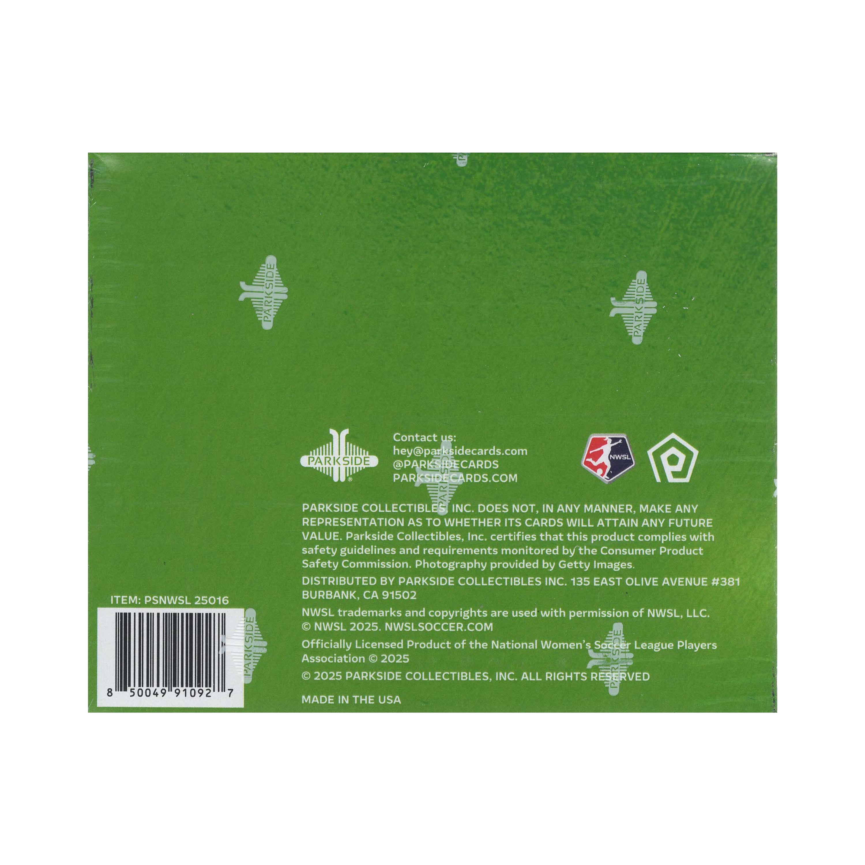 2025 Parkside NWSL Series 2 160ct. Hobby Box