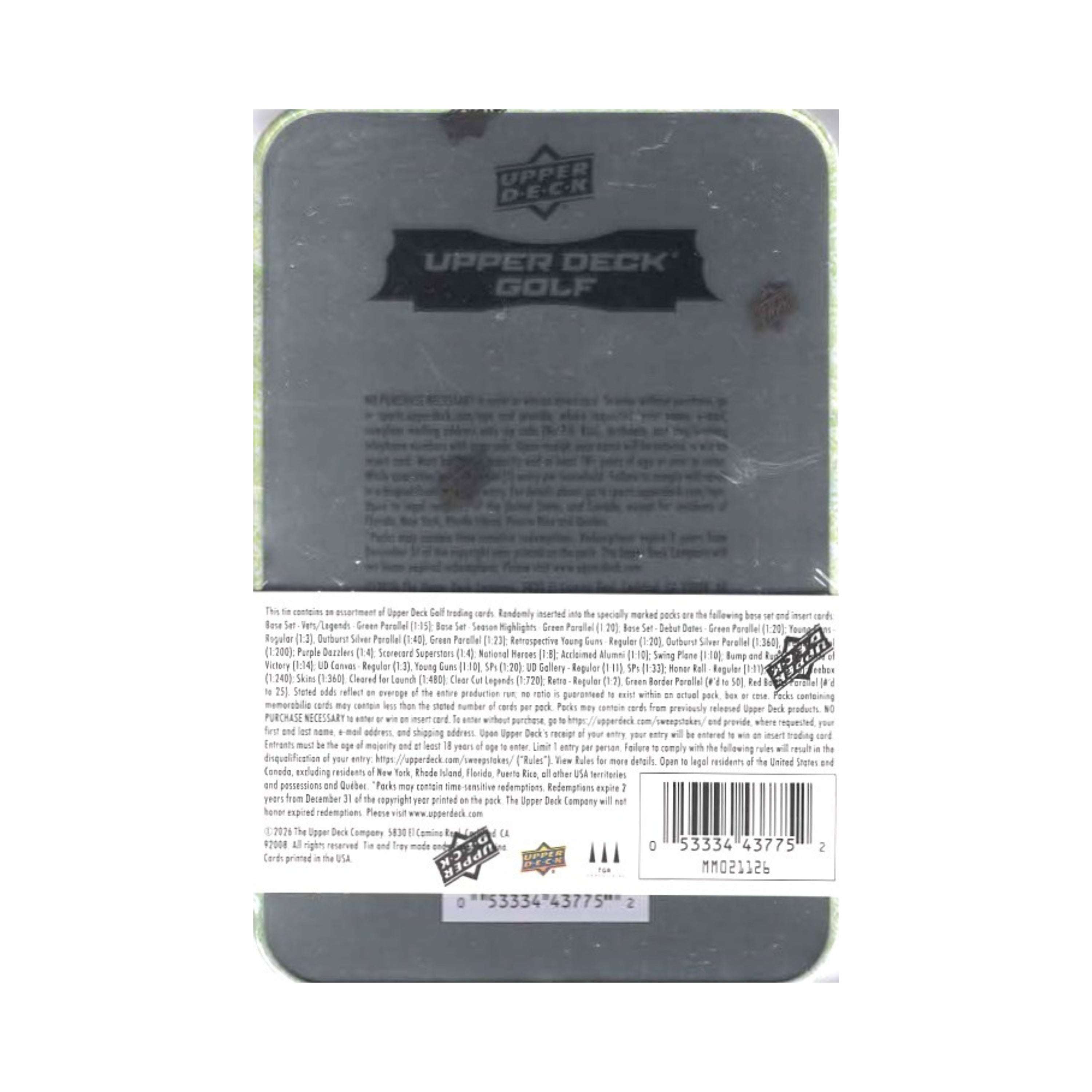 2025 Upper Deck Golf 96ct. Tin