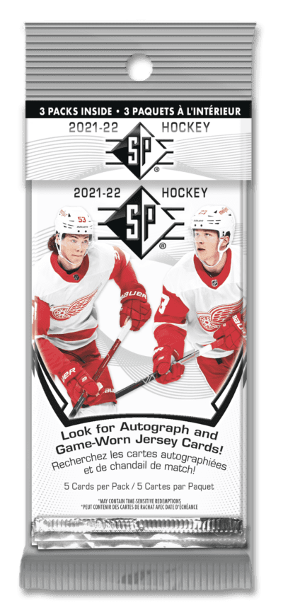 2021-22 Upper Deck SP NHL Hockey 15ct. Hanger Pack