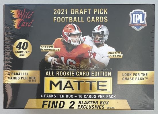 2021 Wild Card Draft Picks Matte Football Blaster Box