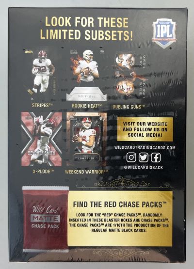 2021 Wild Card Draft Picks Matte Football Blaster Box