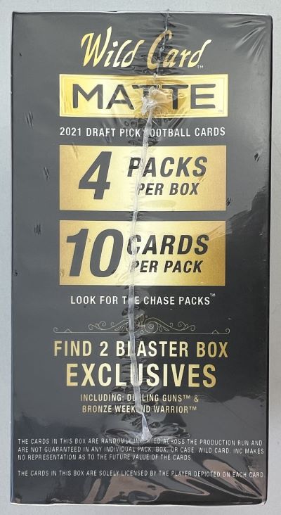 2021 Wild Card Draft Picks Matte Football Blaster Box