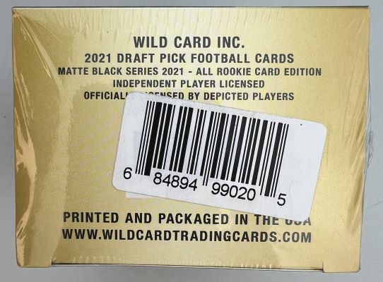 2021 Wild Card Draft Picks Matte Football Blaster Box