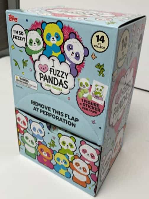 2021 Topps I Love Fuzzy Pandas Collectible Figures & Stickers 12 Ct. GRAVITY FEED BOX