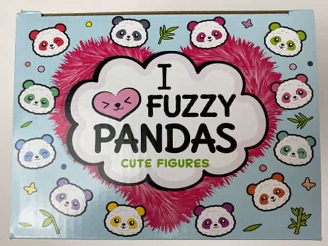 2021 Topps I Love Fuzzy Pandas Collectible Figures & Stickers 12 Ct. GRAVITY FEED BOX