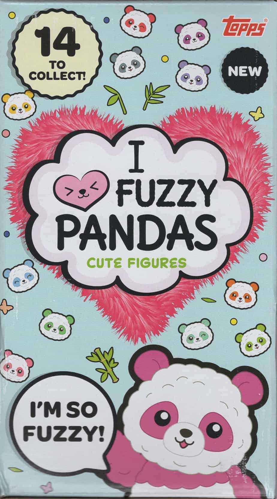 2021 Topps I Love Fuzzy Pandas Collectible Figures & Stickers 12 Ct. GRAVITY FEED BOX