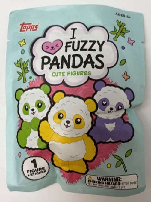 2021 Topps I Love Fuzzy Pandas Collectible Figures & Stickers 12 Ct. GRAVITY FEED BOX
