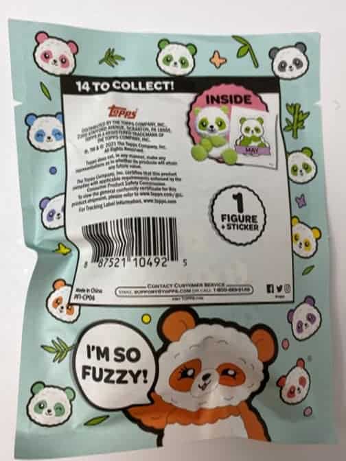 2021 Topps I Love Fuzzy Pandas Collectible Figures & Stickers 12 Ct. GRAVITY FEED BOX
