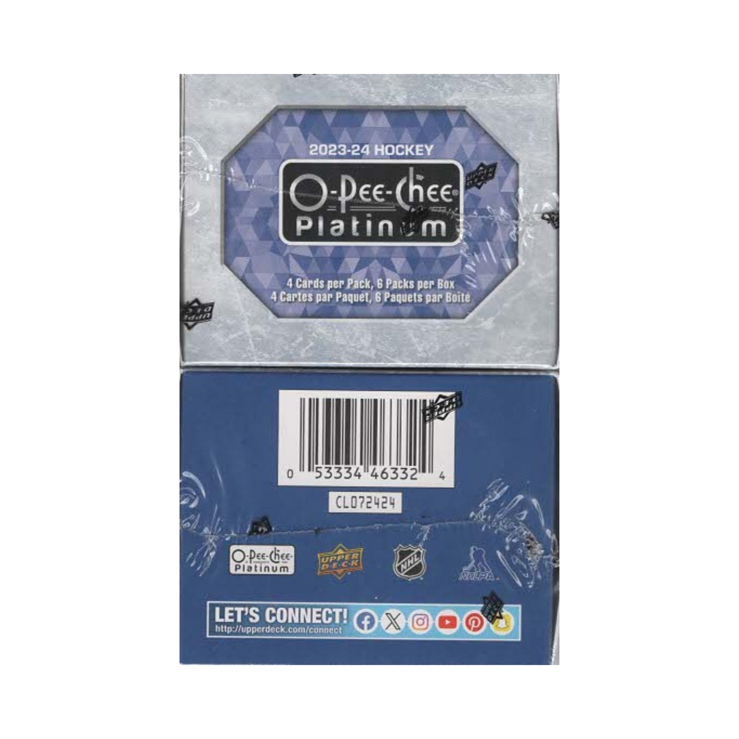 2023-24 Upper Deck O-Pee-Chee Platinum Hockey 24Ct. Blaster Box