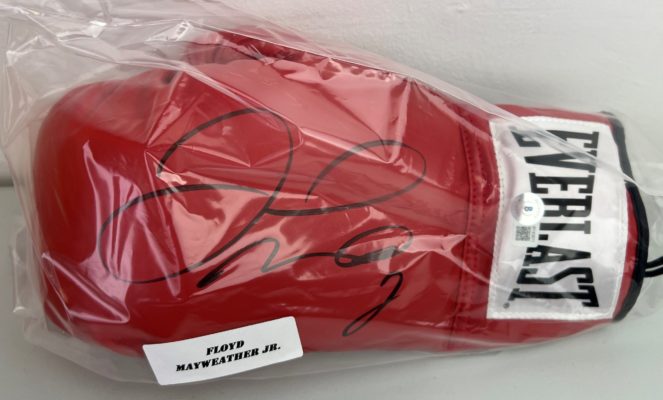 2023 Floyd "Money" Mayweather Collection Box with (4) Signed Items.