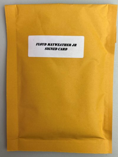 2023 Floyd "Money" Mayweather Collection Box with (4) Signed Items.