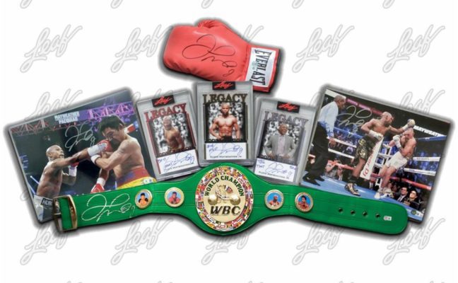 2023 Floyd "Money" Mayweather Collection Box with (4) Signed Items.