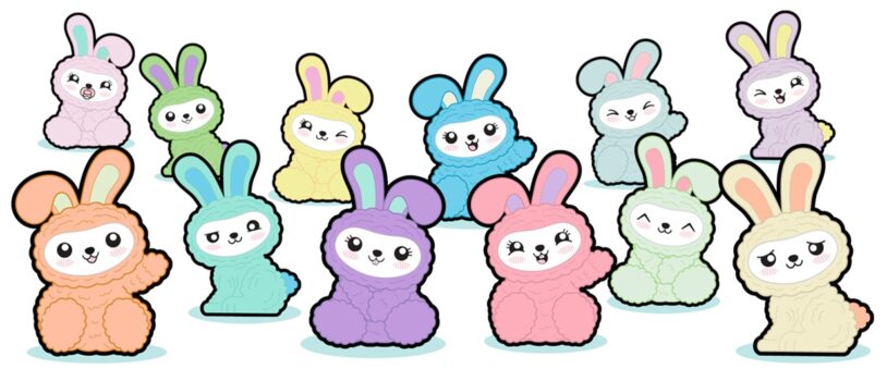 2023 Topps "I Love Fuzzy Bunnies" Figurines 24ct. Box