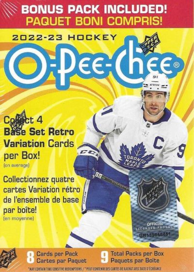 2022-23 Upper Deck O-Pee-Chee NHL Hockey 72ct. Blaster Box