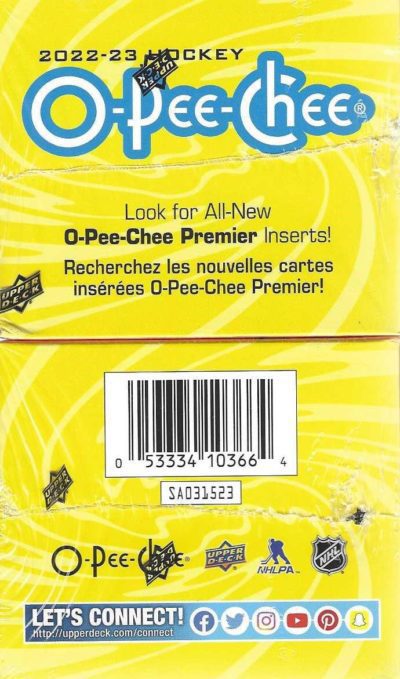 2022-23 Upper Deck O-Pee-Chee NHL Hockey 72ct. Blaster Box
