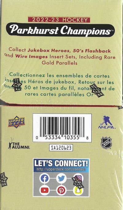 2022-23 Upper Deck Parkhurst Champions NHL Hockey 40 Ct. Blaster Box