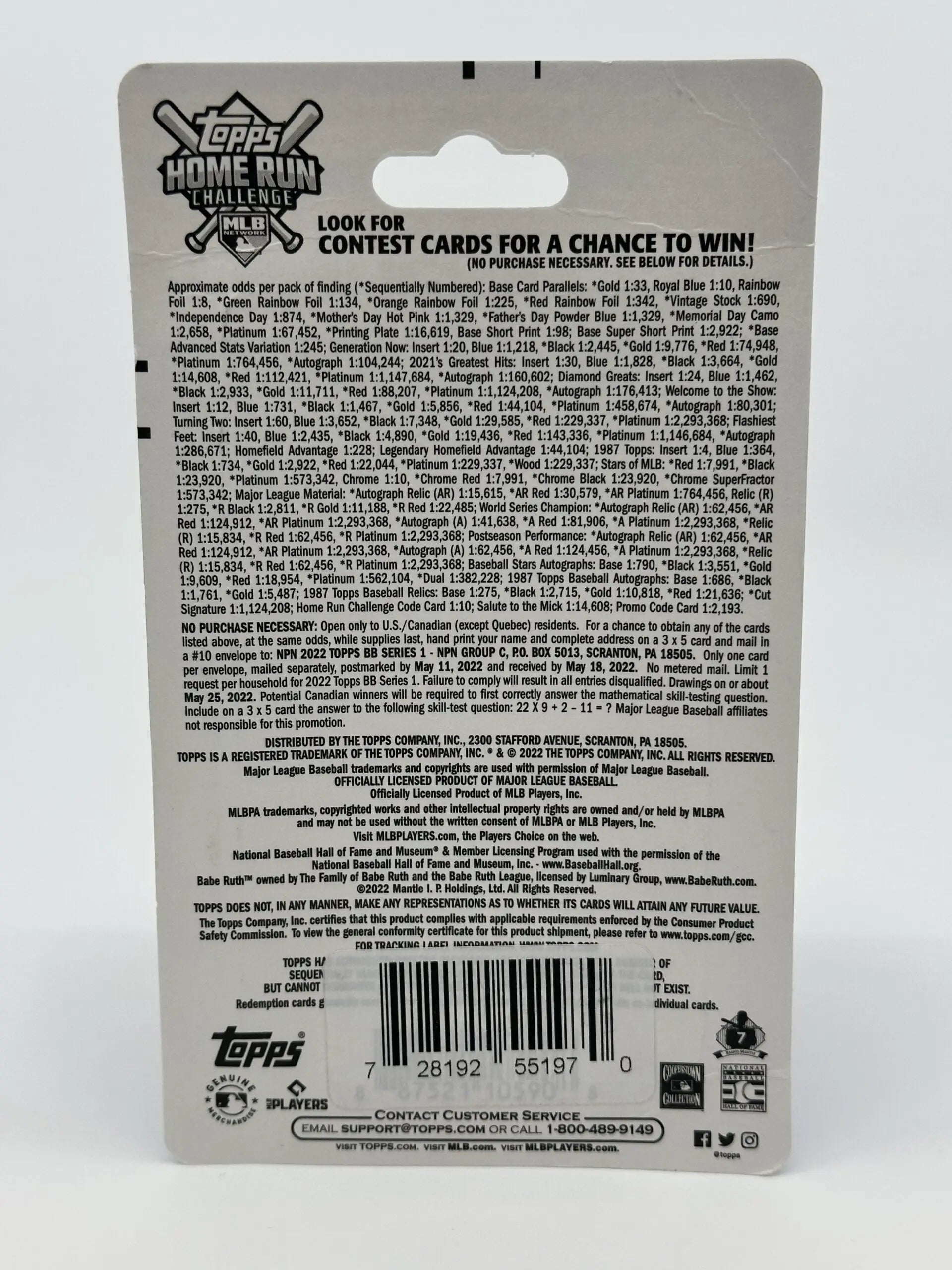 2022 Topps Legacy Baseball MJH Blister Pack