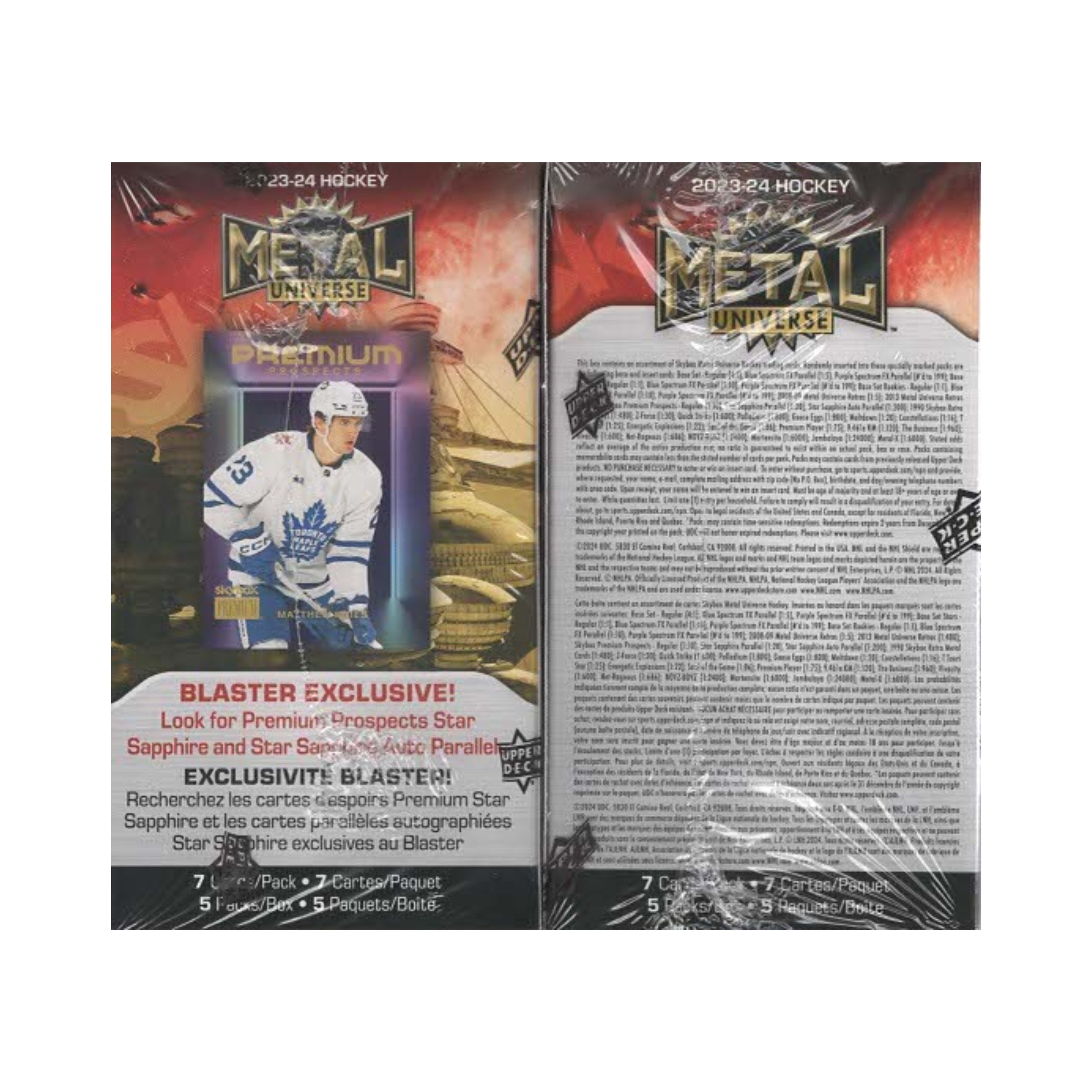 2023-24 Upper Deck Skybox Metal Universe NHL Hockey 35Ct. BLASTER BOX
