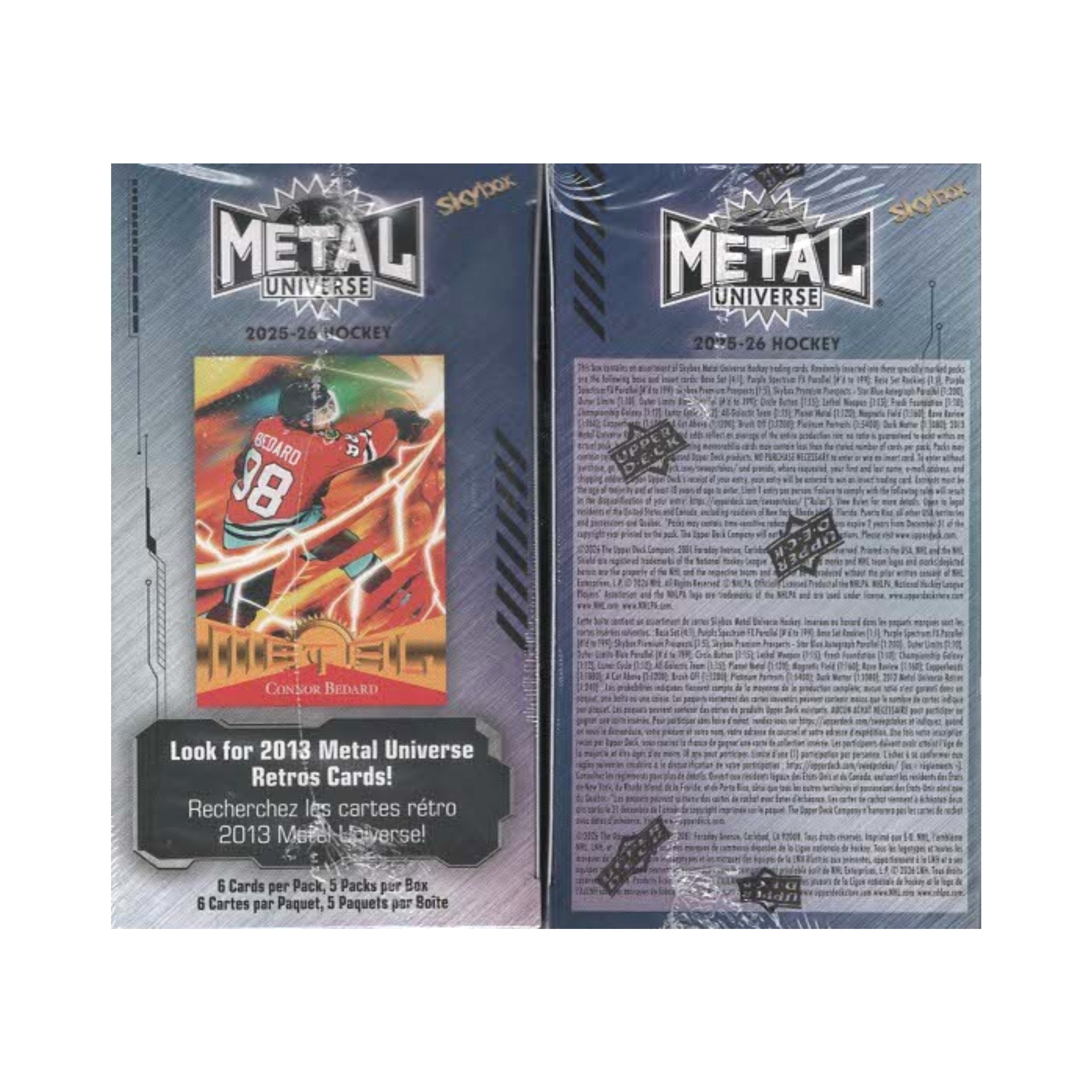 2025-26 Upper Deck Metal Universe Hockey 30ct. Blaster Box
