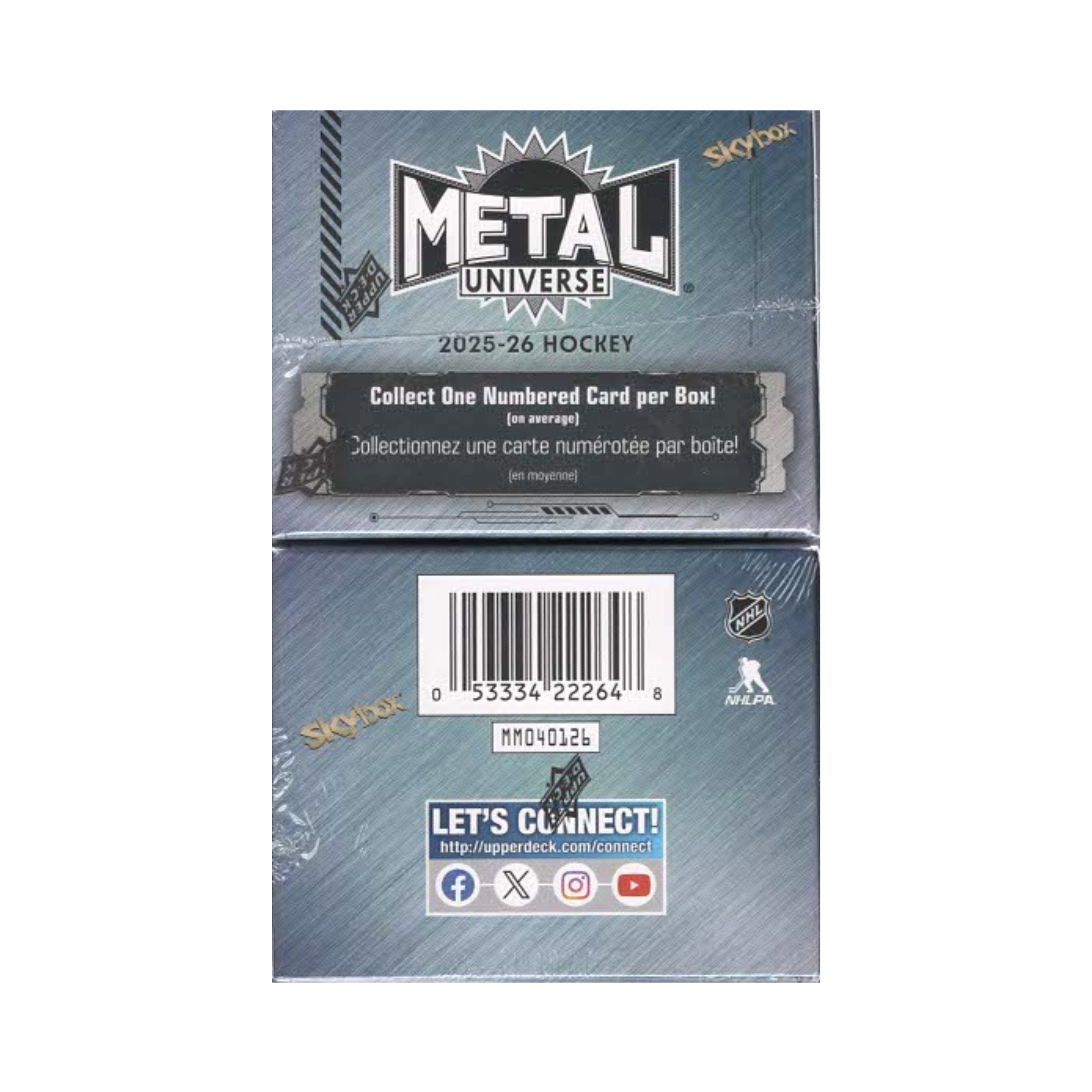2025-26 Upper Deck Metal Universe Hockey 30ct. Blaster Box