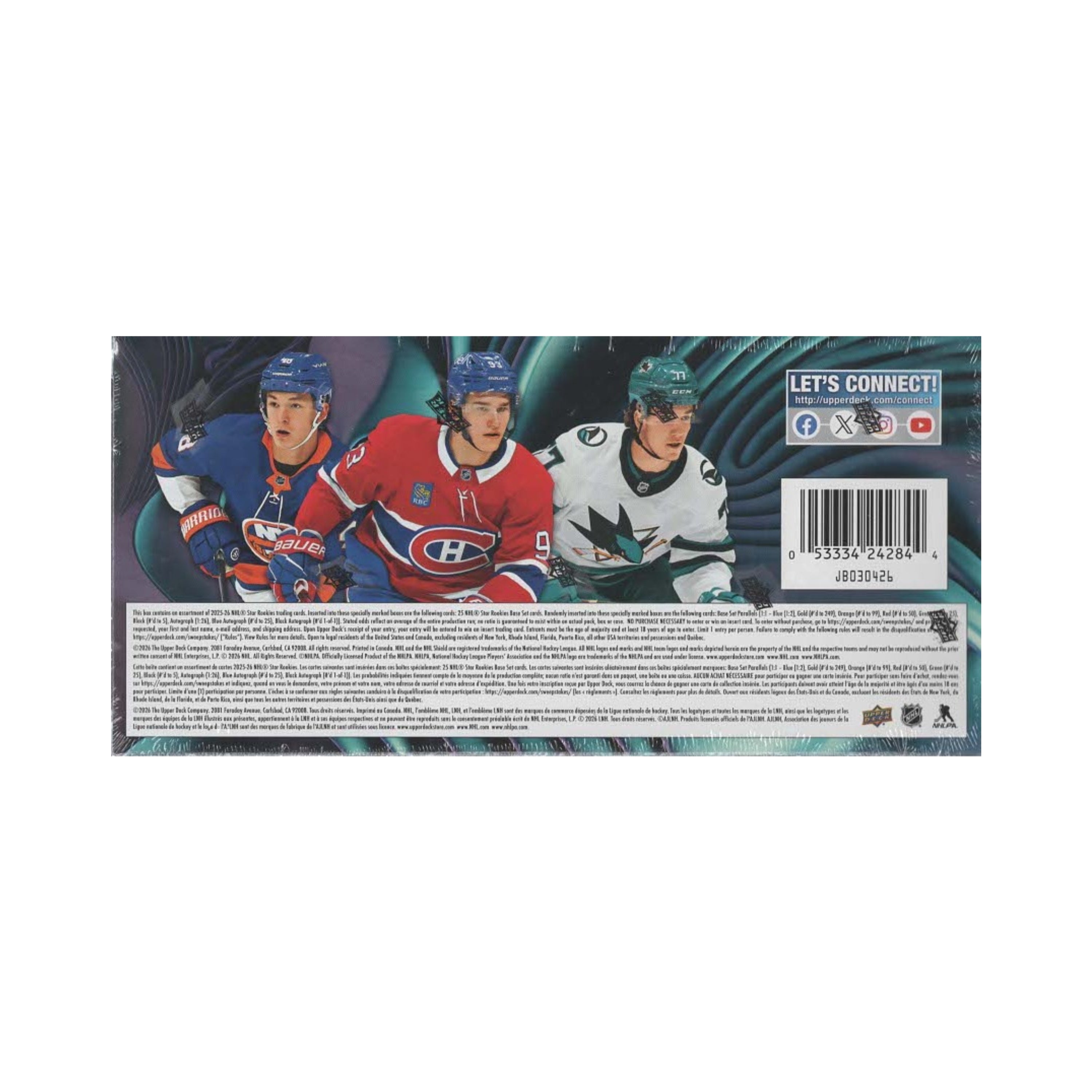 2025-26 Upper Deck NHL Star Rookies 26ct. Box Set