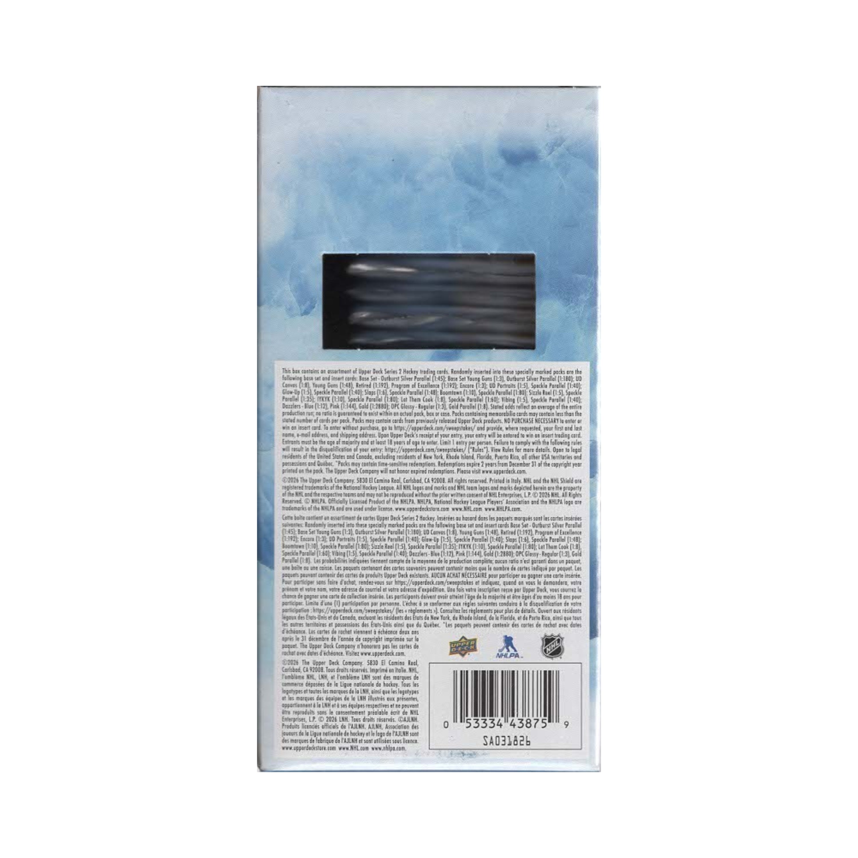 2025-26 Upper Deck Series 2 Hockey Gravity Feed Display Box