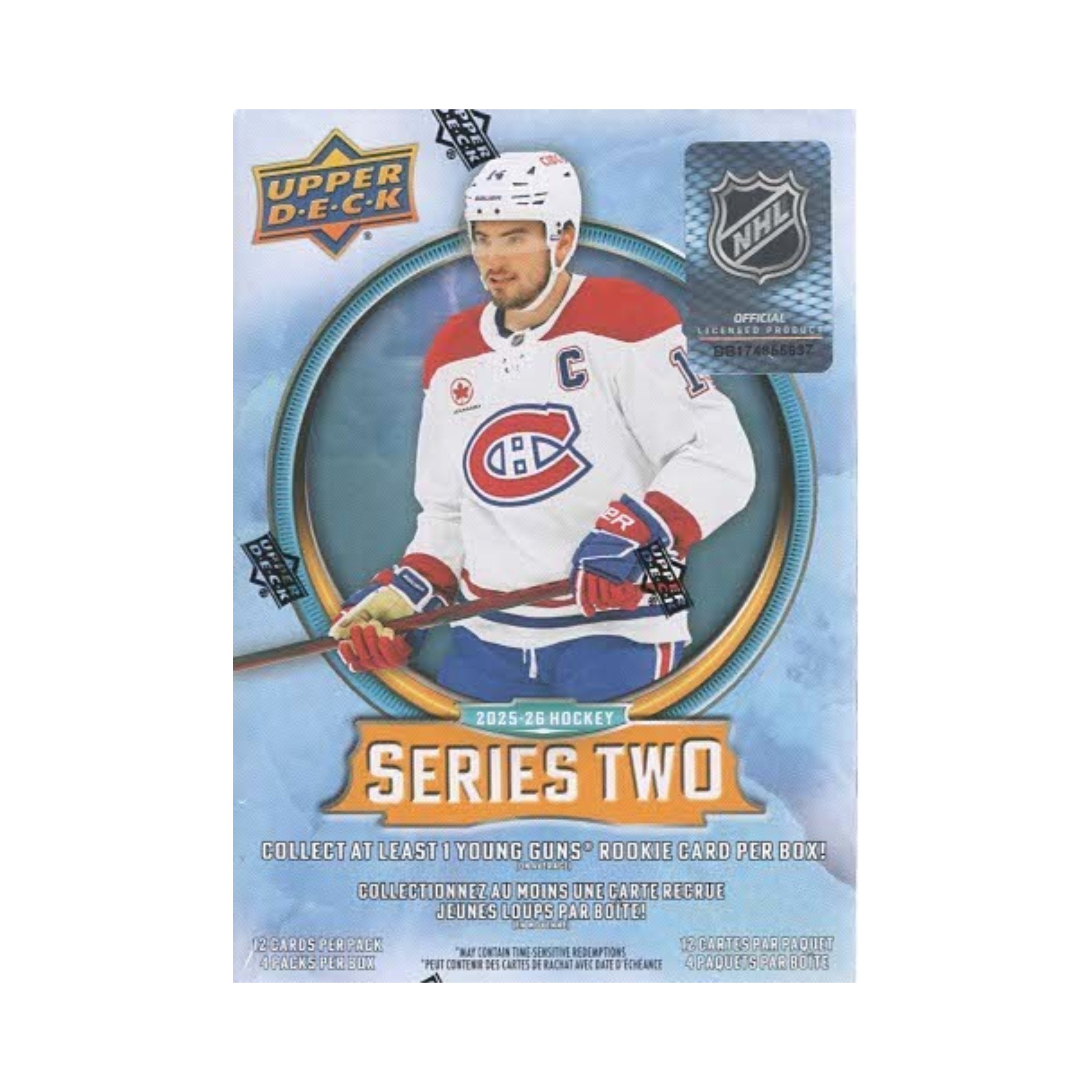 2025-26 Upper Deck Series 2 Hockey 48Ct. Blaster Box