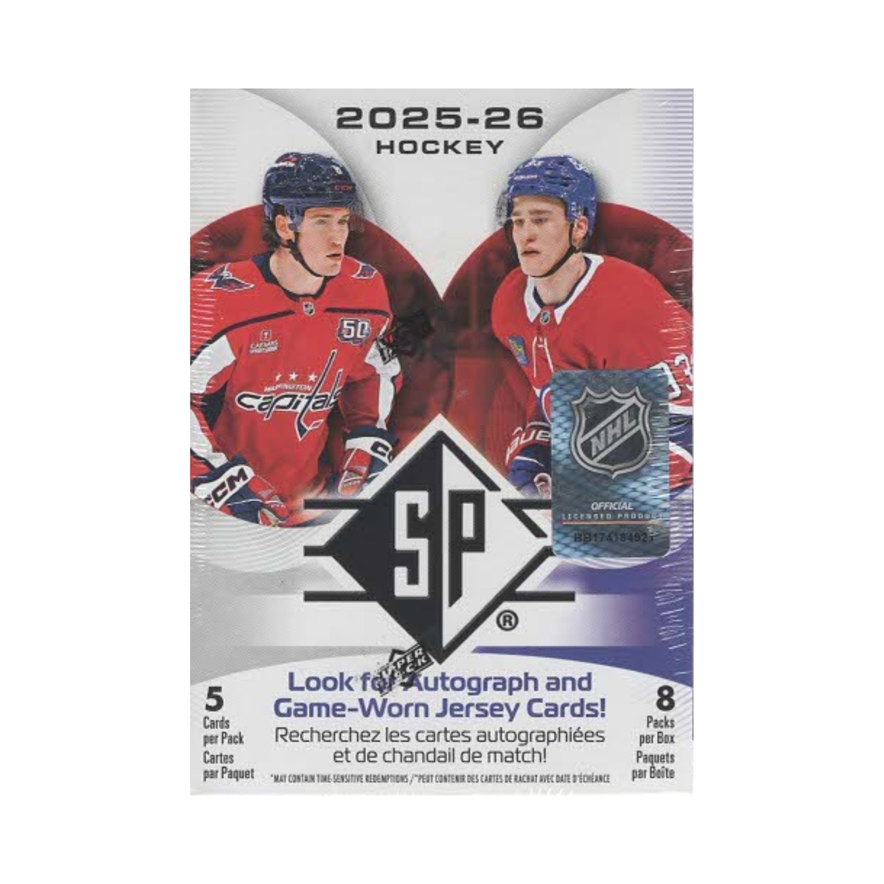 2025-26 Upper Deck SP NHL Hockey 40ct. Blaster Box