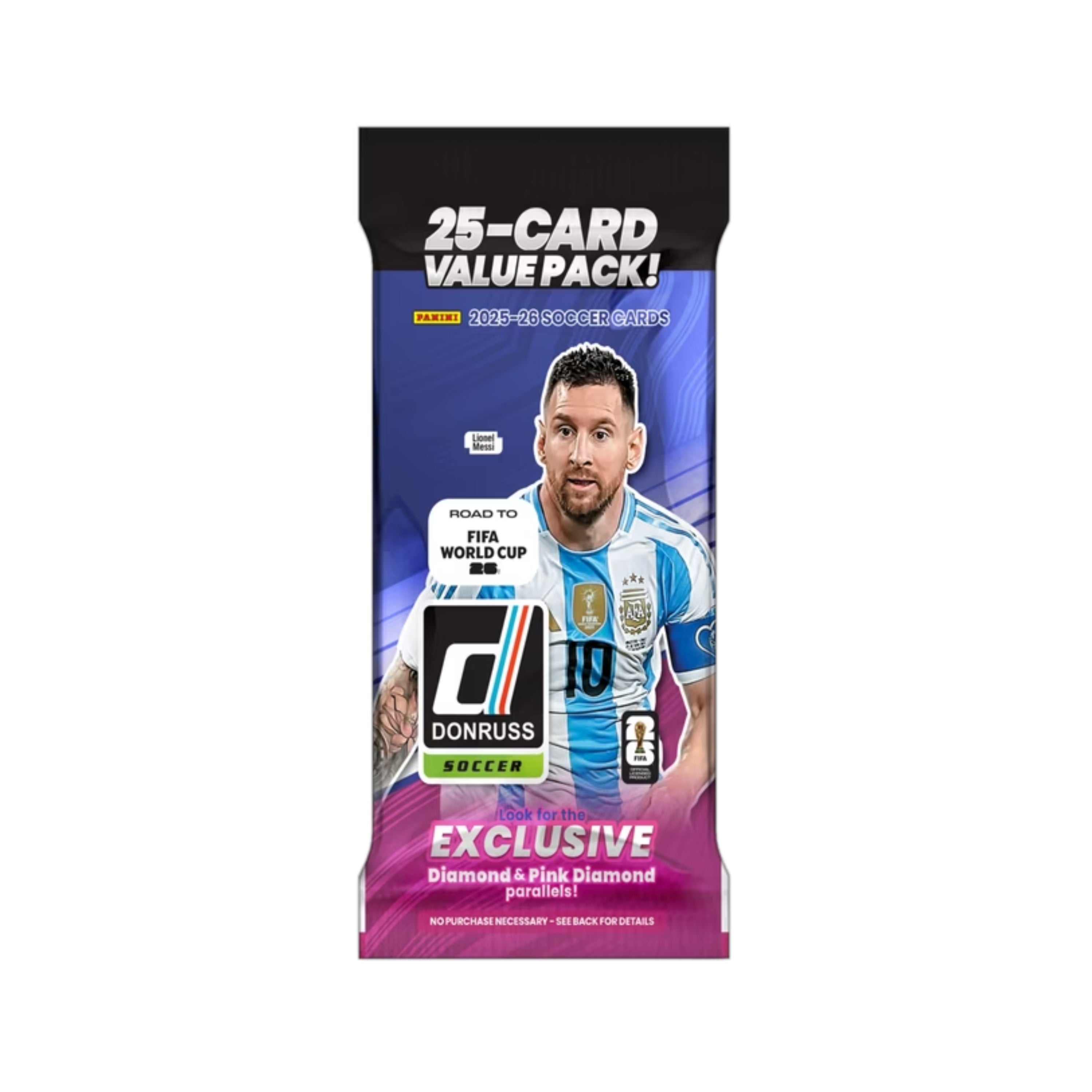 2025-26 Panini Donruss Road to World Cup Soccer 300ct. Fat Pack Box