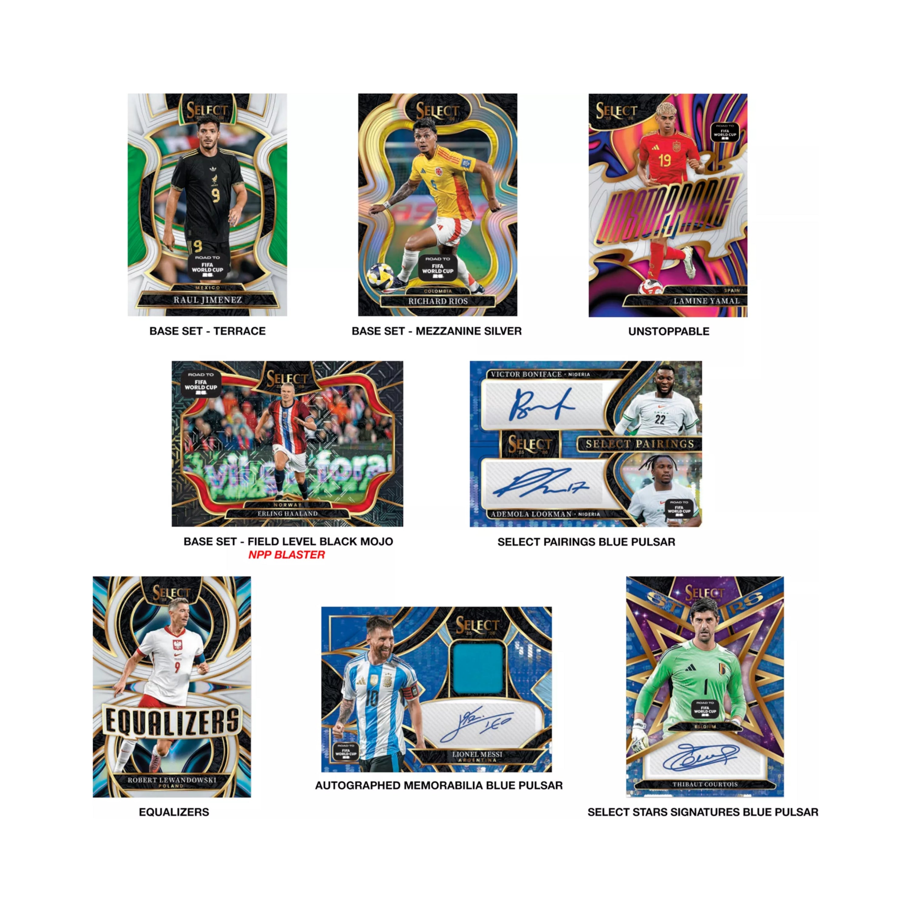 2025-26 Panini Select Road to World Cup Soccer 24ct. Blaster Box