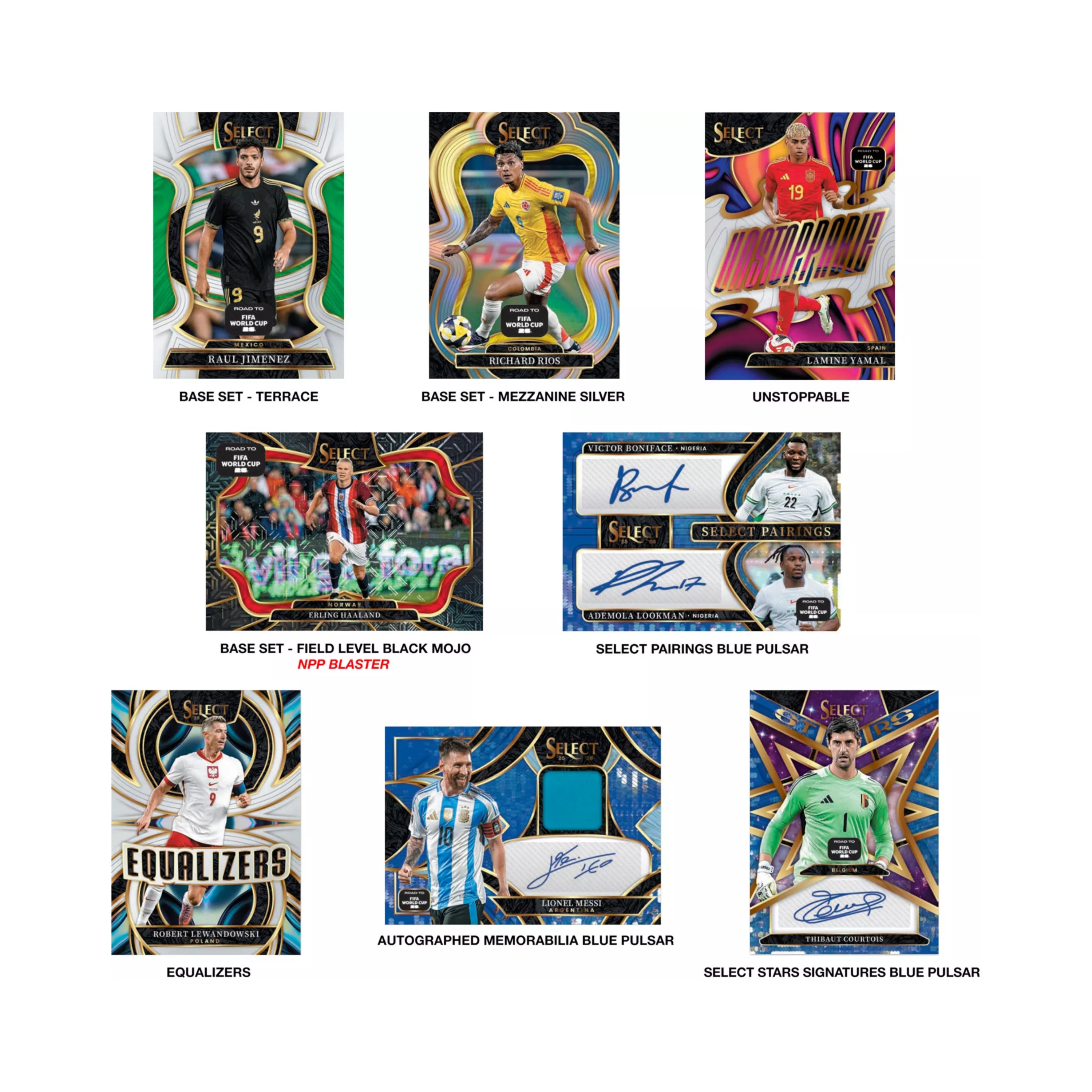 2025-26 Panini Select Road to World Cup Soccer 60ct. Mega Box