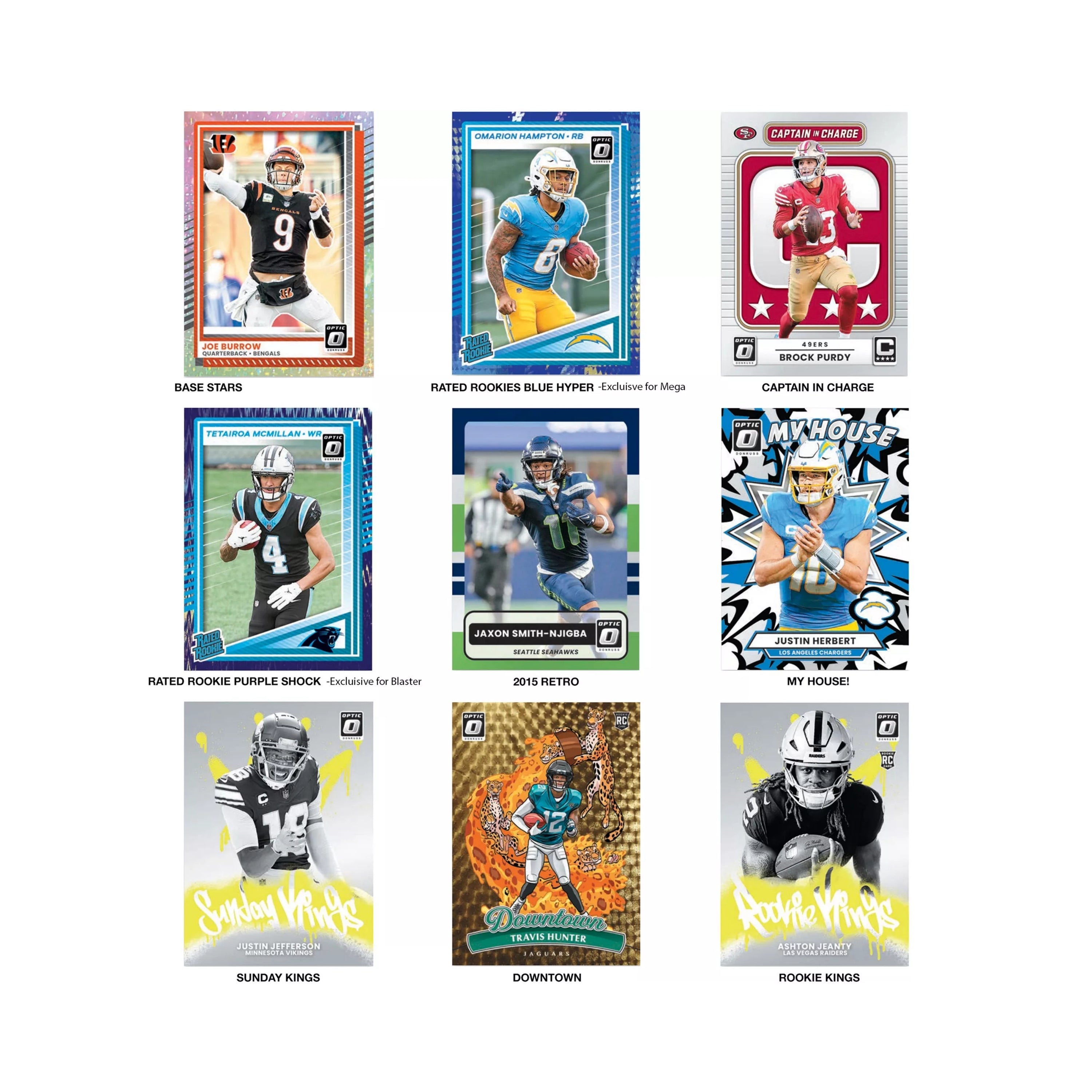 2025 Panini Donruss Optic NFL Football 24ct. Blaster Box