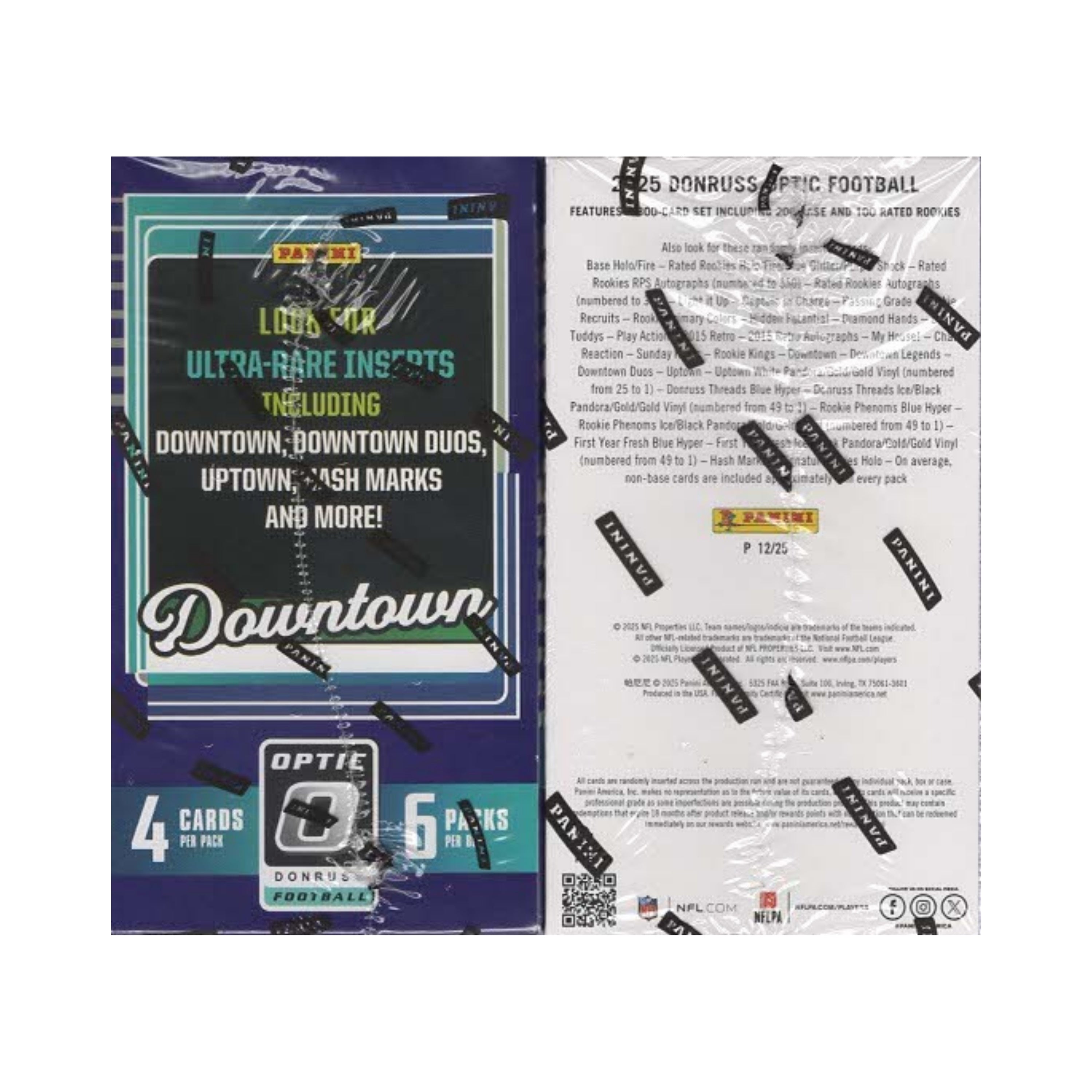 2025 Panini Donruss Optic NFL Football 24ct. Blaster Box