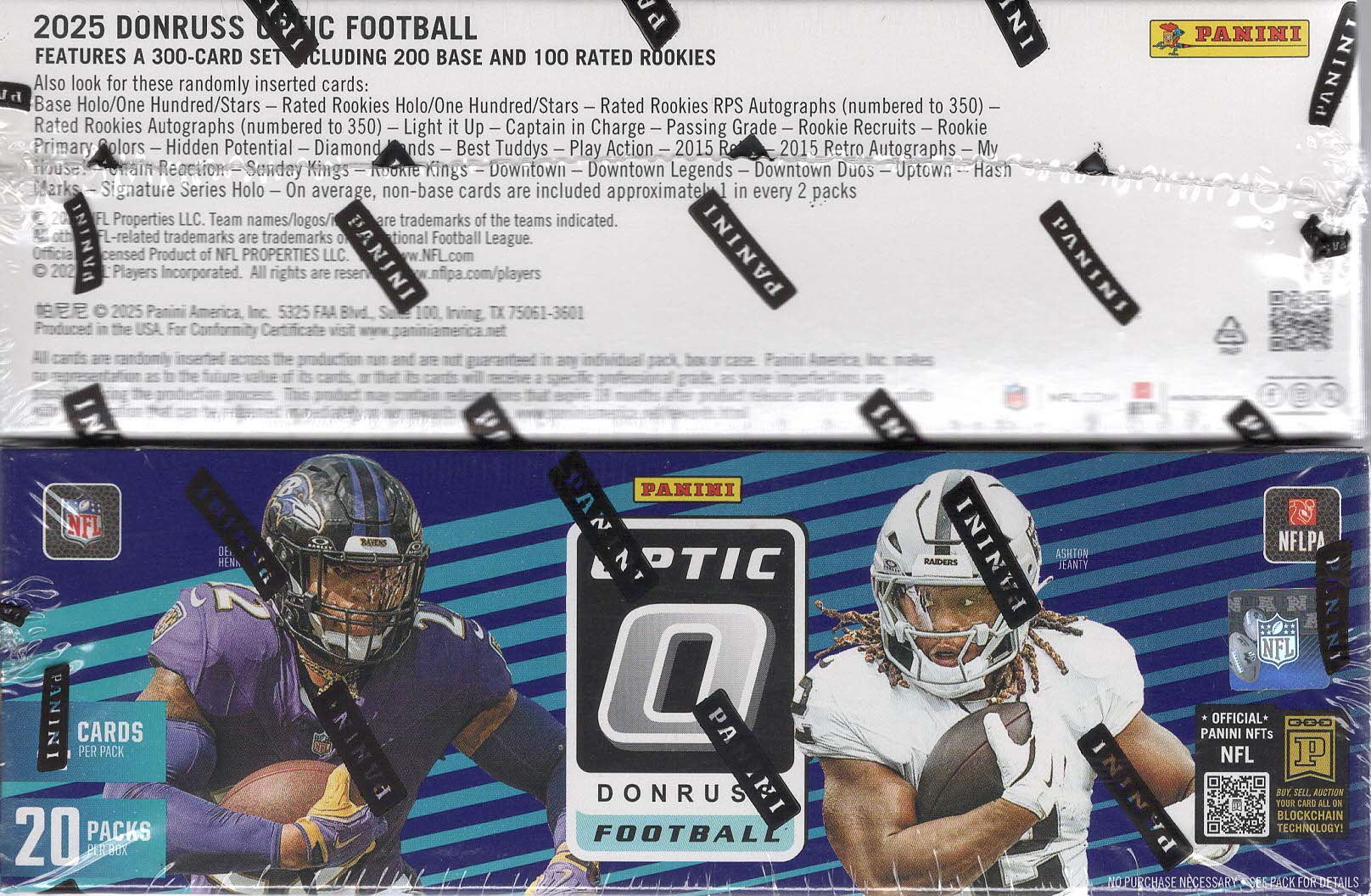 2025 Panini Donruss Optic NFL Football 80ct. Retail Display Box