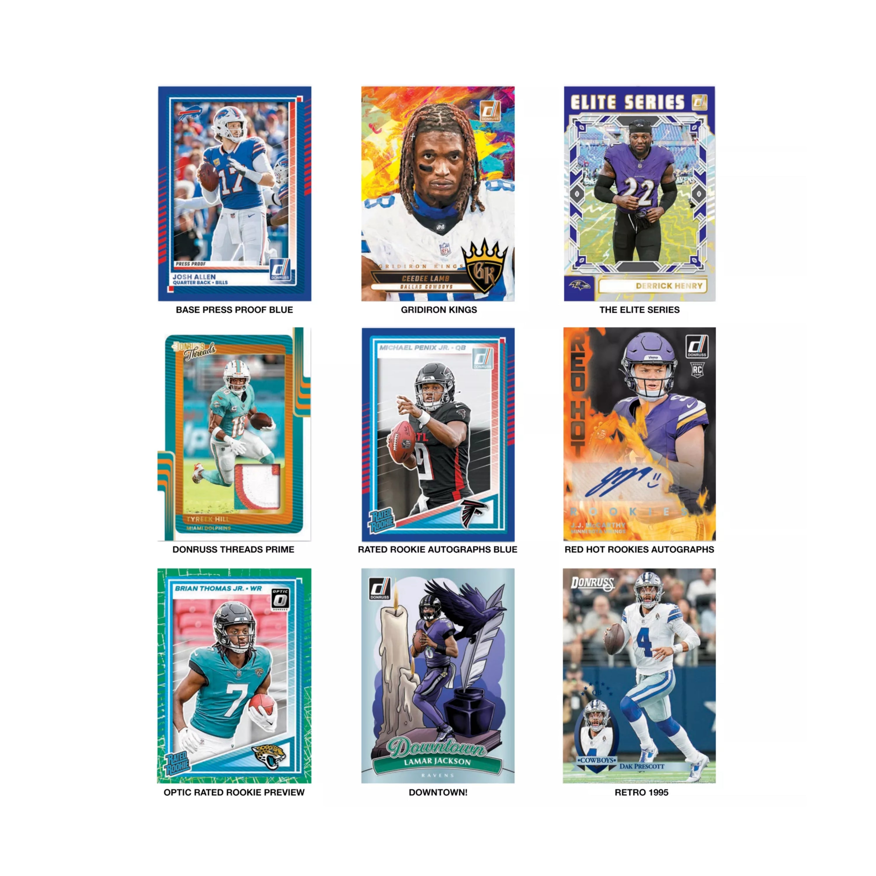 2025 Panini Donruss NFL Football 12PK Fat Pack Cello Value Box