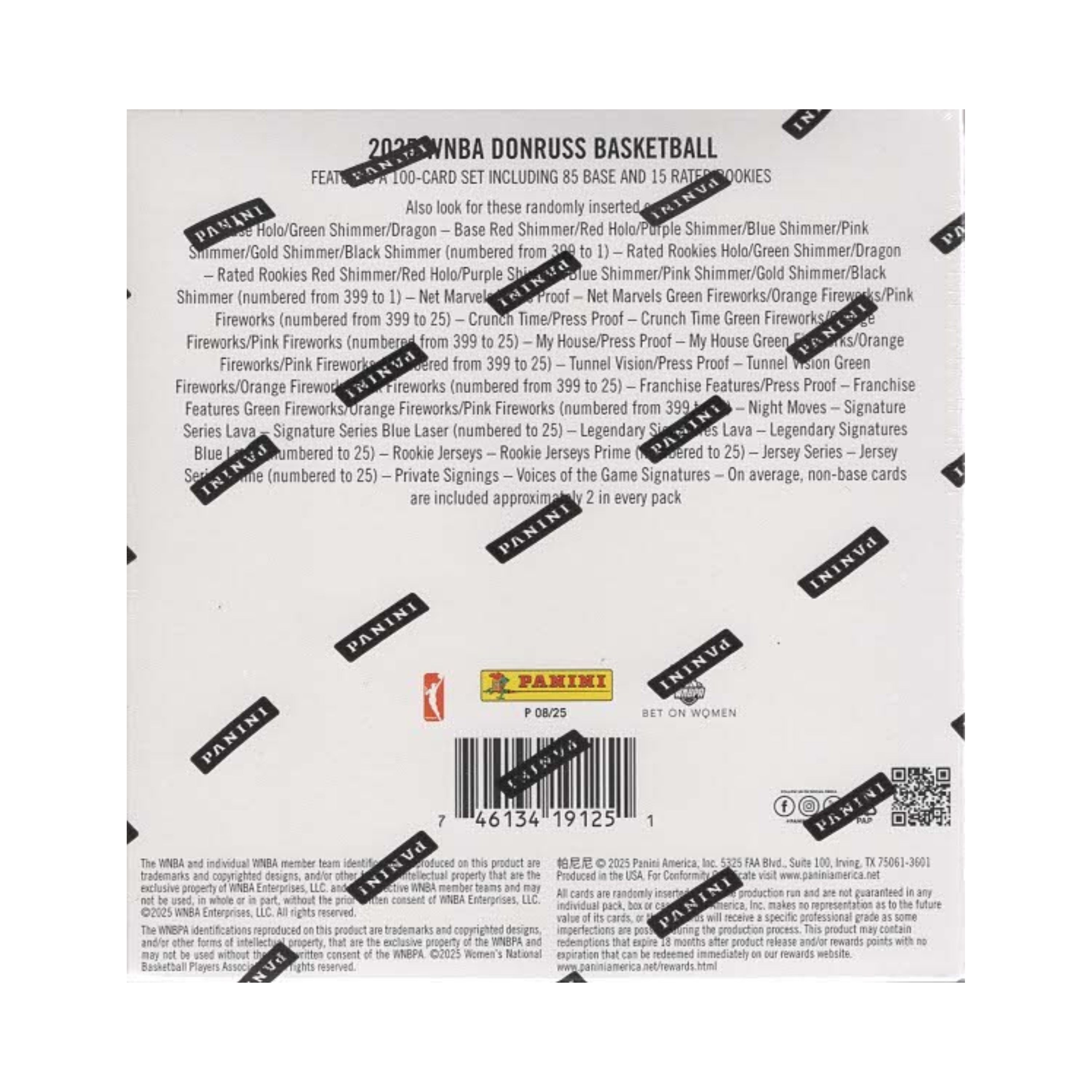 2025 Panini Donruss WNBA Basketball 150ct. Mega Box