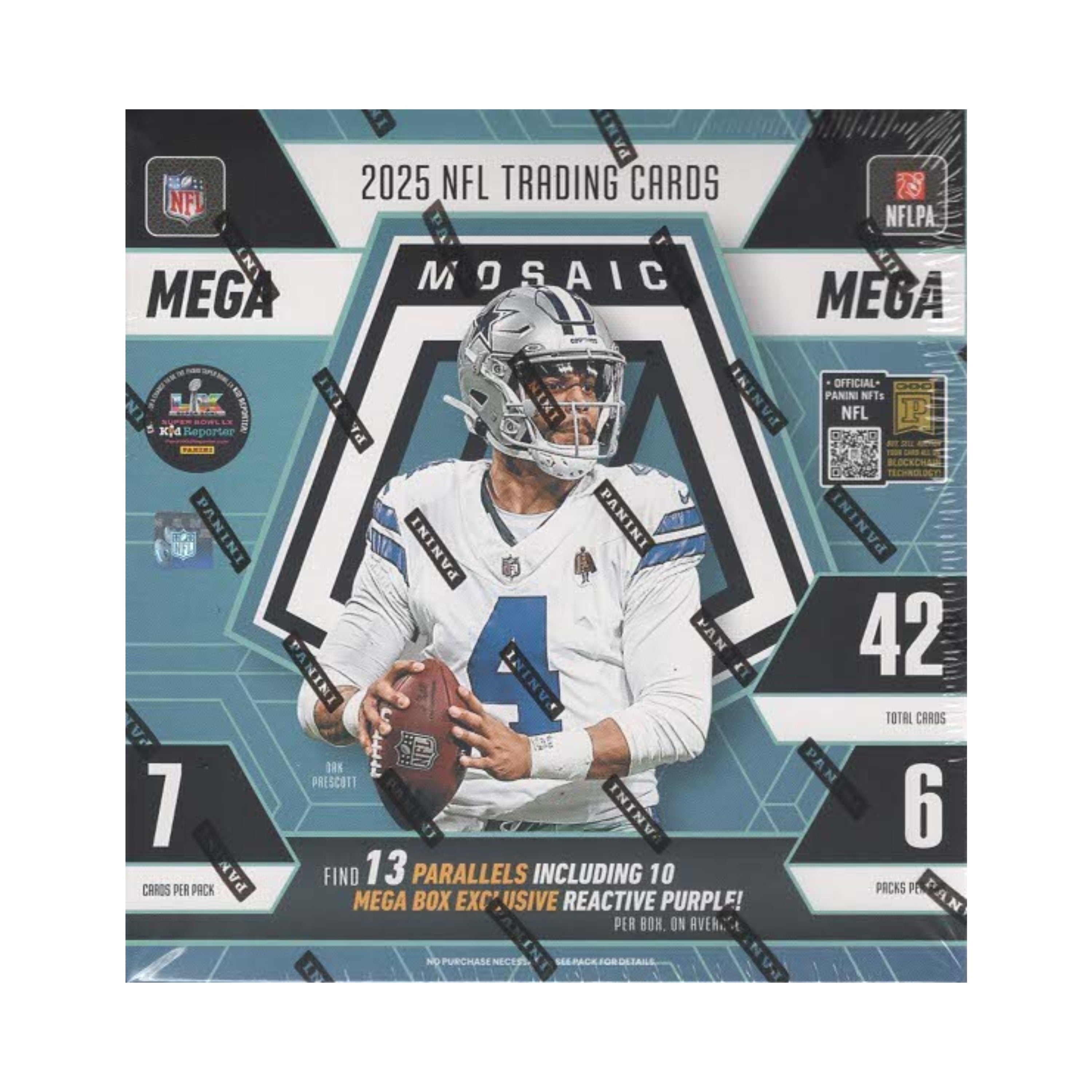 2025 Panini Mosaic Football 42ct. Mega Box
