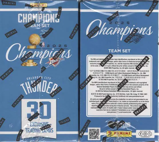 2025 Panini Instant Oklahoma City Thunder NBA Champions 30ct. Blaster Box