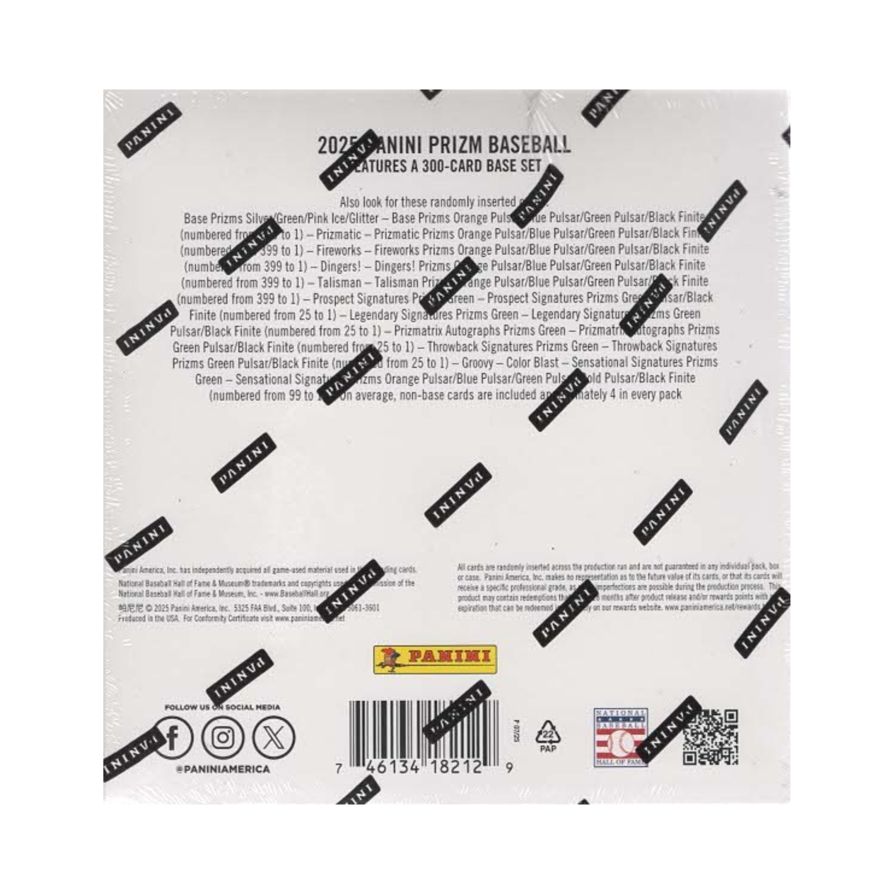 2025 Panini Prizm Baseball 60ct. Mega Box